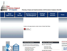 Tablet Screenshot of capitol-group.com